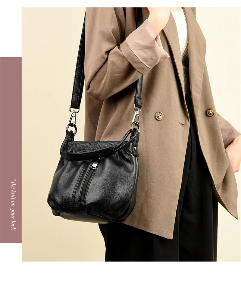 Чанта дамски 2023 нова лятна работна малка чанта за почивка с голям капацитет ръчна чанта през рамо от мека кожа чанта-кофа Изображение 4