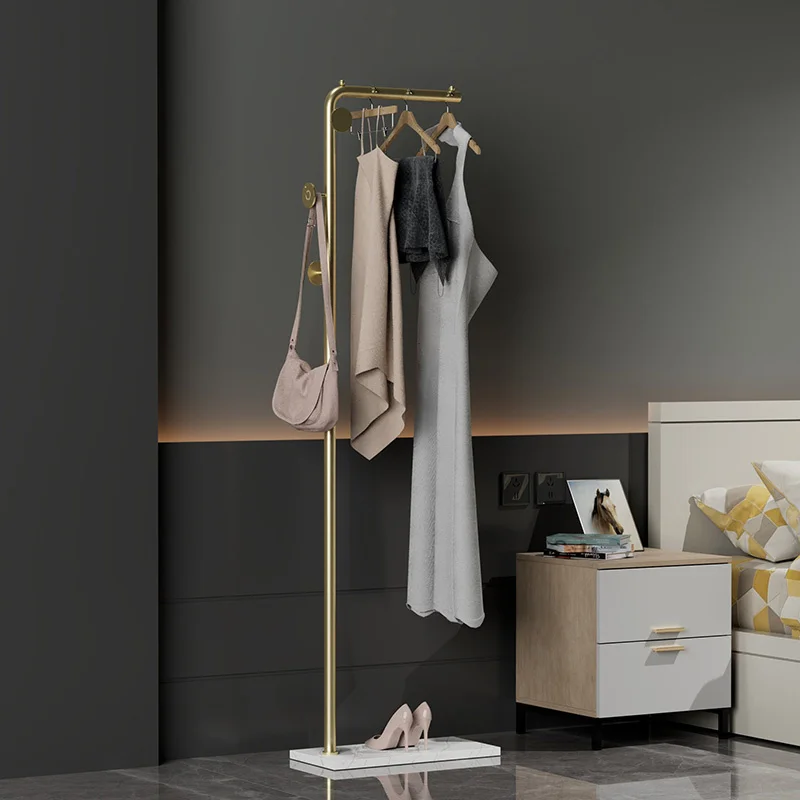 Минималистичная закачалка за дрехи в спалнята, стойка за съхранение на дрехи в коридора, Скандинавски Златен Портативен дизайн, Закачалка за дрехи, Ютии, мебели Roupeiro YYY30XP Изображение 1