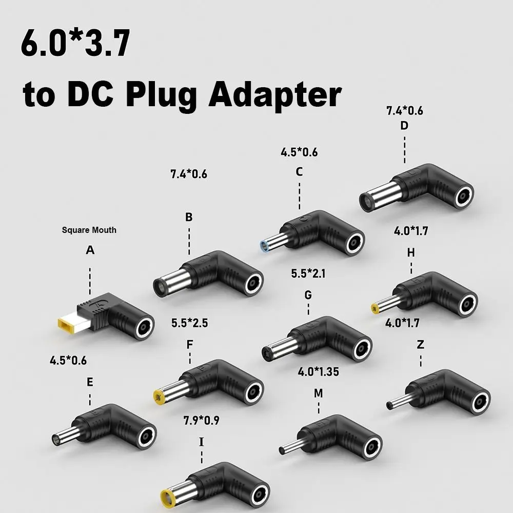 Жак адаптер за захранване на лаптоп DC Plug 6037 Жена до 5525 мъжки конектора Конвертор за лаптоп HP, Dell, Asus, Acer и Lenovo Изображение 5