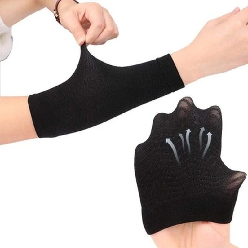 1 чифт компрессионных ръкави за отслабване, тренировка, тонизиране, сжигающие целулита, коригиращи, жиросжигающие ръкав за жени, отслабване Изображение 4