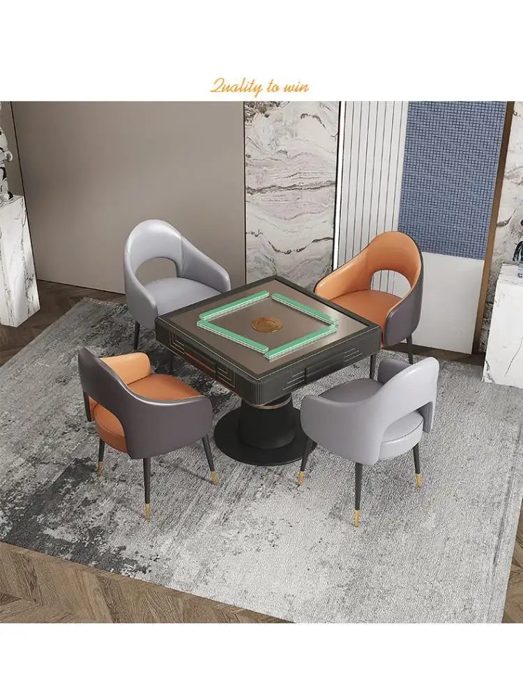 Лесен луксозна маса за хранене, стол за дома, модерен минималистичен ресторант в скандинавски стил, стол за преговори с облегалка, мрежест стол за гримиране на известни личности, хотел Изображение 2