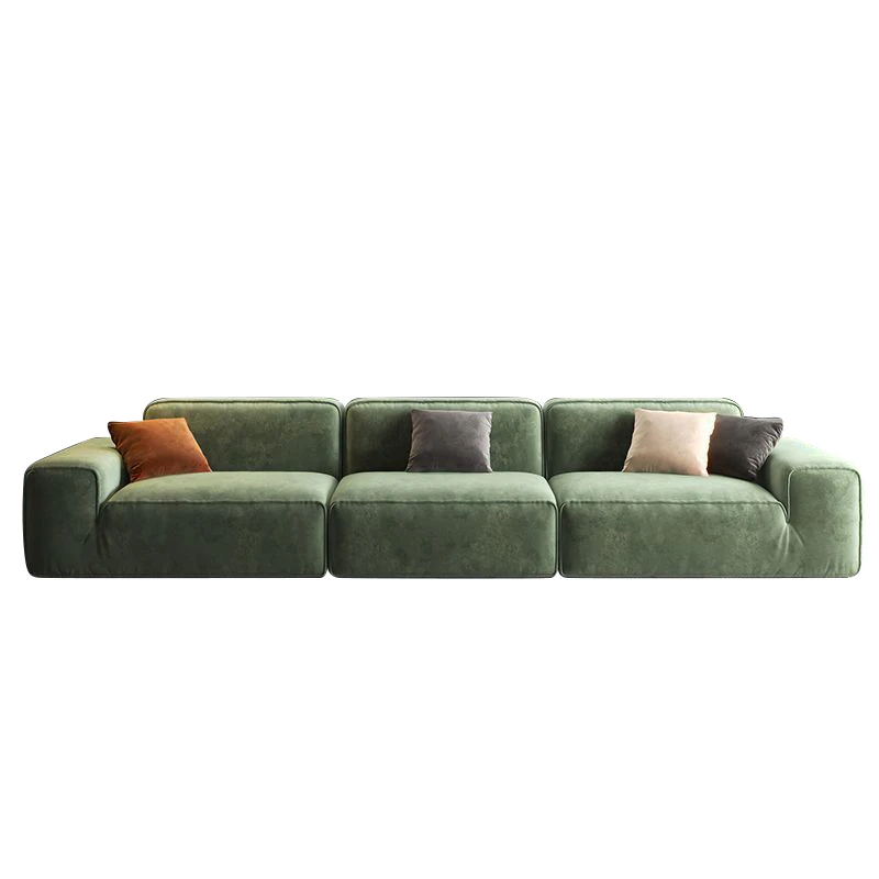 Модерен ъглов диван за дневна в скандинавски стил с пуховиками, Дизайнерски Италиански диван за театрална кът, надуваем диван за шоурум на мебели DWH Изображение 5