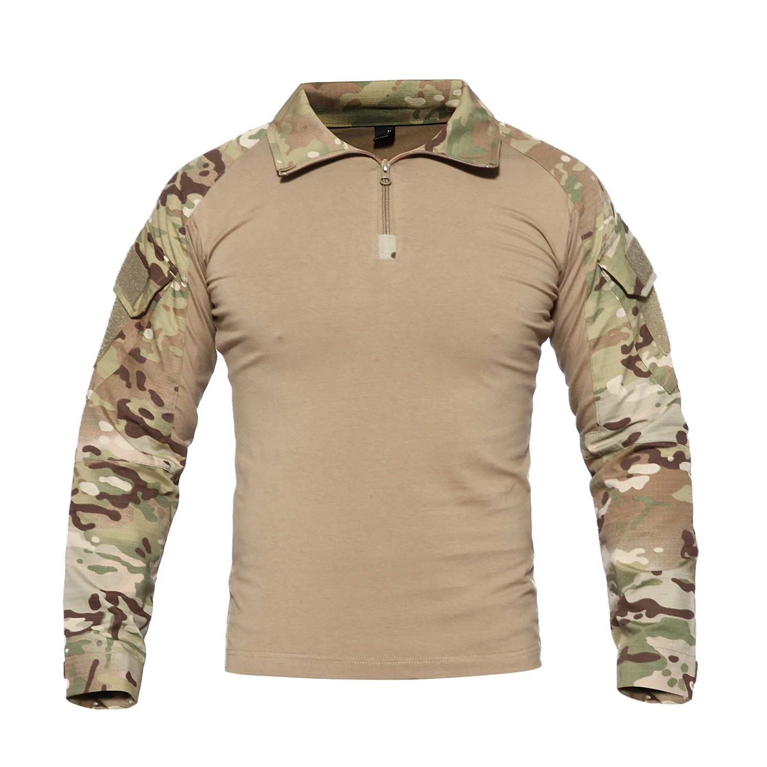 Dr. бойни Мъжки тактически ризи с дълъг ръкав от цели памук, тениски за еърсофт оръжия в стил милитари Изображение 4