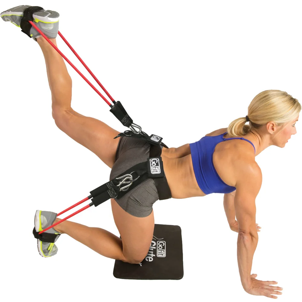 Колан за седалището мускулите с резистивными тръби, аксесоари за фитнес, фитнес оборудване за домашен фитнес Изображение 4