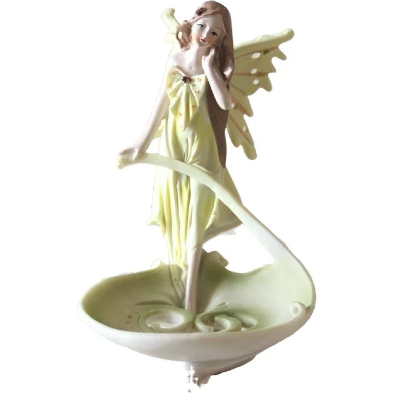 Коледна Статуя на Момиче-Ангел градинска Украса Украса Спални Хол Изделия от смола Изображение 5