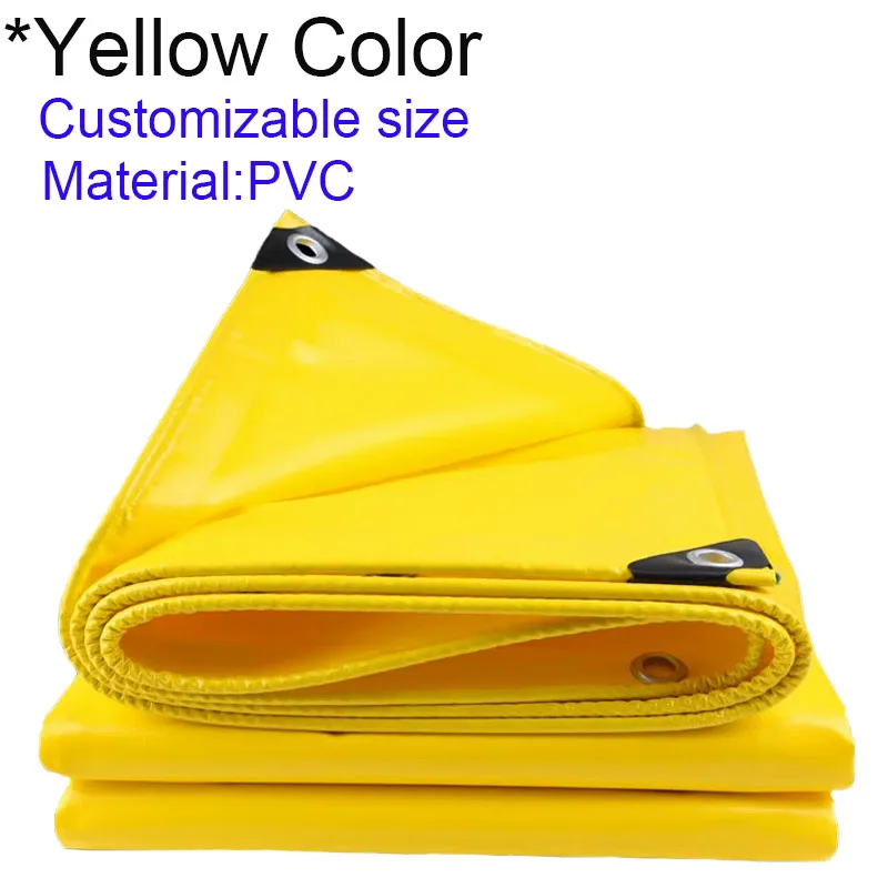 Жълт удебелена водоустойчив плат PVC, слънцезащитен крем, топлоизолация, устойчиви на холодам, здрава, стегната, организирана, износостойкая Изображение 0
